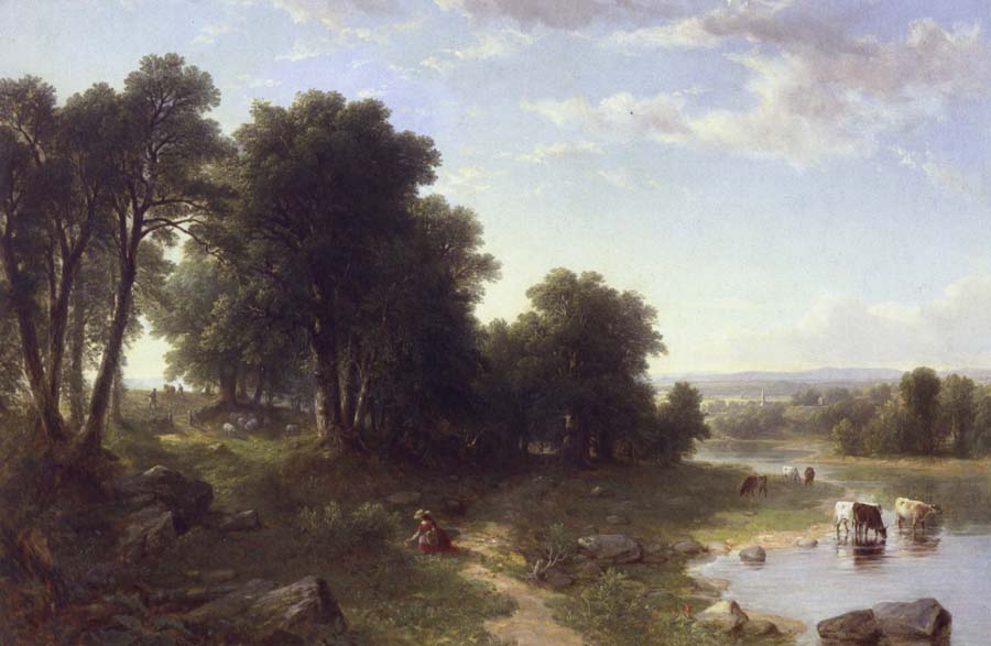 Asher Brown Durand Strawberrying